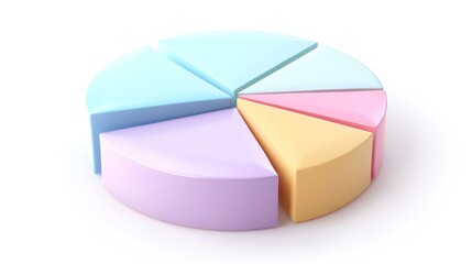 Obraz premium Colorful Pie Chart for Data Visualization