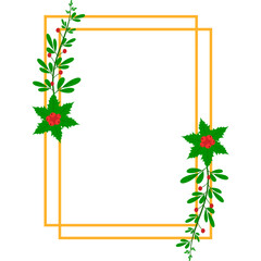 Obraz premium Christmas Frame Geometric