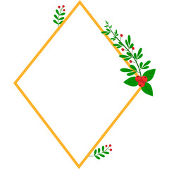 Obraz premium Christmas Frame Geometric
