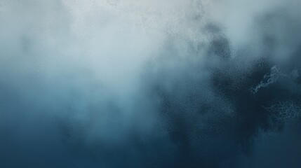 Obraz premium Abstract background with blue tones and a grunge texture, evoking a minimalistic style inspired by the dark sky and foggy atmosphere. This design combines soft gradients and textured overlays to creat