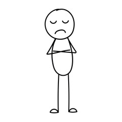 stick figure sad 