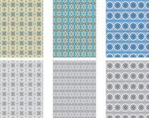 Arabesque seamless pattern in editable vector file
