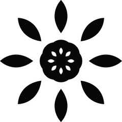 Rose Flower Mandala Art Circular Pattern in the Form of a Mandala Decorative Ornament in Ethnic Oriental Style. © Mr.T