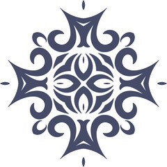 Flower Mandala Meaning Circular Pattern in Form of Mandala With Flower for Henna, Mehndi, Tattoo, Decoration Decorative Ornament in Ethnic Oriental Style.