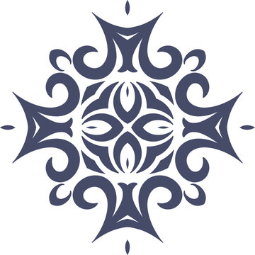Flower Mandala Meaning Circular Pattern in Form of Mandala With Flower for Henna, Mehndi, Tattoo, Decoration Decorative Ornament in Ethnic Oriental Style.