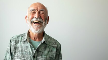 Obraz premium Smiling Senior Man Portrait