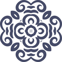 Mandala Art Easy Circular Pattern in Form of Mandala With Flower for Henna, Mehndi, Tattoo, Decoration Decorative Ornament in Ethnic Oriental Style.