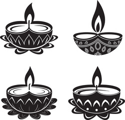 Dewali Light Vector Graphic Set