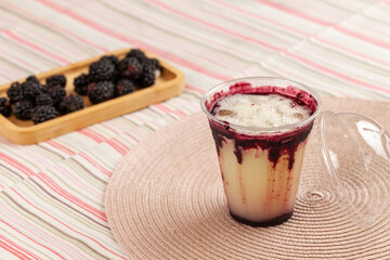 milkshake de framboesa