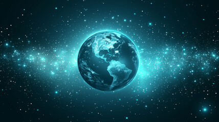 global network connection concept. abstract world map background.