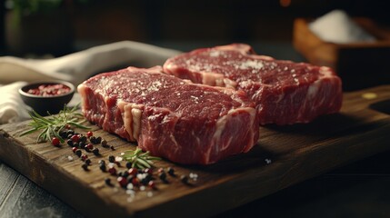 Fototapeta premium The Fresh Cuts of Steak