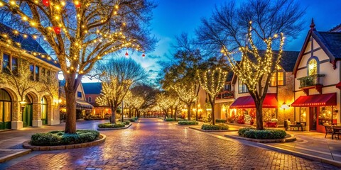 Enchanting Christmas Lights at Highland Park Village - Festive Winter Wonderland