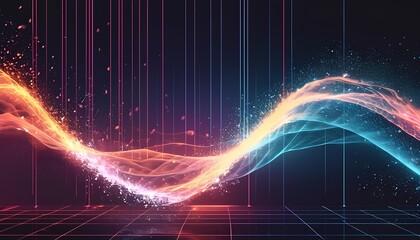 Ethereal Energy Waves in a Fractal Realm Design