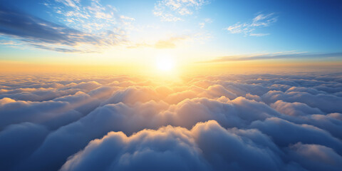 Fototapeta premium beautiful sky and clouds at sunset