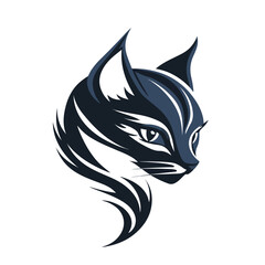 Fototapeta premium Minimalistic Cat Vector Logo Design Template for Branding and Marketing Collateral