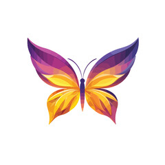 Fototapeta premium Digital Butterfly Vector Logo Design Template for Creative Projects