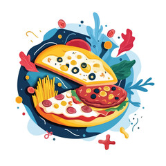 Modern Fast Food Restaurant Business Marketing and Social Media Promotion Concept