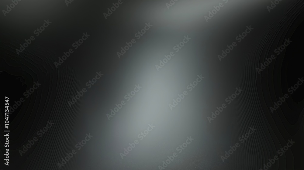 Aufkleber Minimalist black background with a soft gradient from dark gray to light black, designed with high resolution and subtle texture for enhanced visual impact. This background features a delicate, blurry