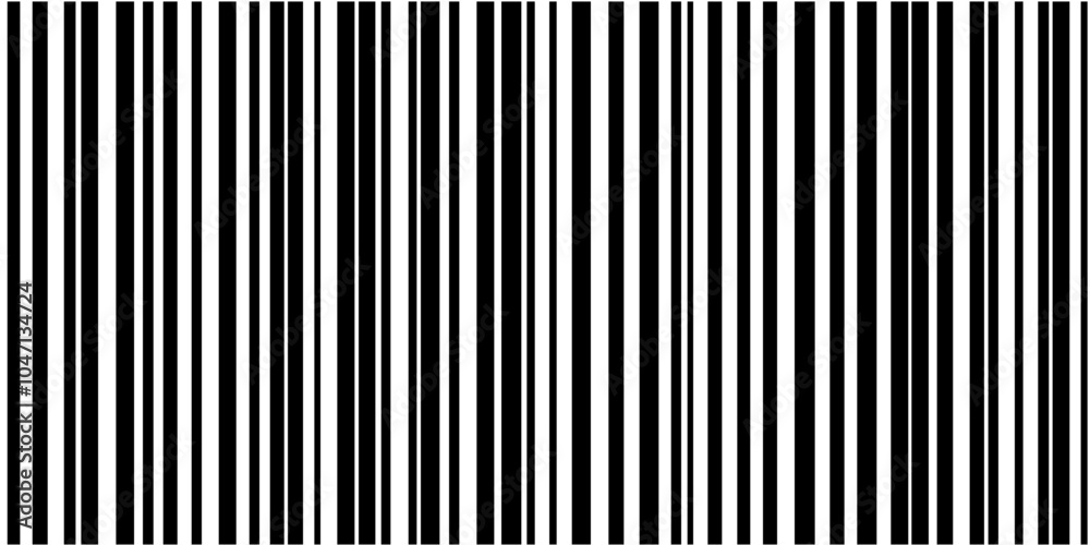 Aufkleber Vertical lines pattern with varying widths and spaces