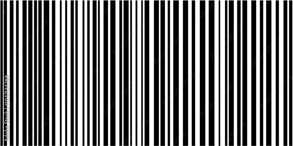 Aufkleber Vertical lines pattern with varying widths and spaces