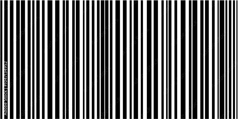 Poster Vertical lines pattern with varying widths and spaces