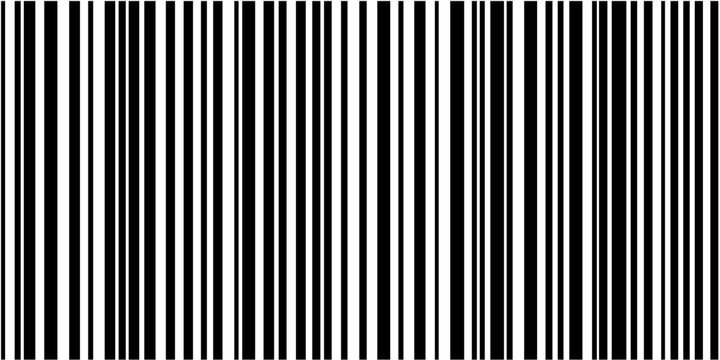 Minimalist barcode pattern featuring alternating line thickness