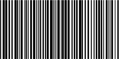 Minimalist barcode pattern featuring alternating line thickness