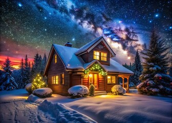 Long Exposure Christmas Lights for Festive PC Wallpapers - Captivating Holiday Decor