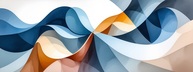 illustrazione sfondo con elementi astratti a tema geometrico surreale