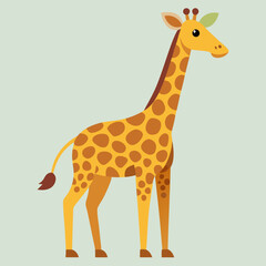 Obraz premium giraffe cartoon isolated on white