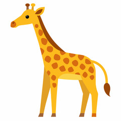 Obraz premium giraffe cartoon isolated on white