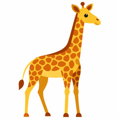 Obraz premium giraffe cartoon isolated on white