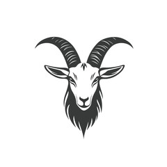 Creative Goat Head Vector Logo Design Template for Branding