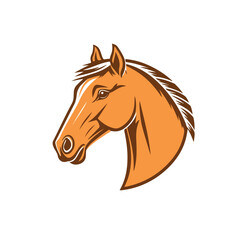 Fototapeta premium Elegant Horse Head Vector Logo Design Template for Brands and Businesses