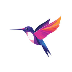 Obraz premium Exquisite Hummingbird Vector Logo Design Template