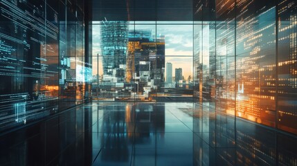 3D illustration of use of AI in companies