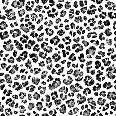 Leopard Wildlife Seamless Pattern Vector Illustration