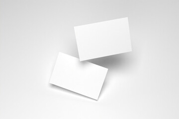 Blank business card mockup
