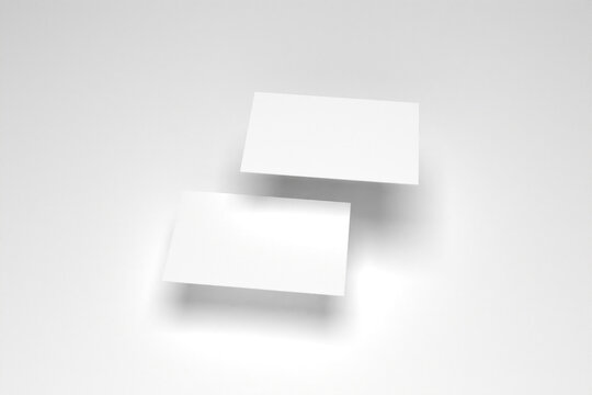 Blank business card mockup