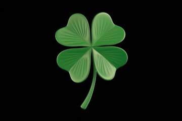 A four leaf clover  a symbol of good luck and fortune.