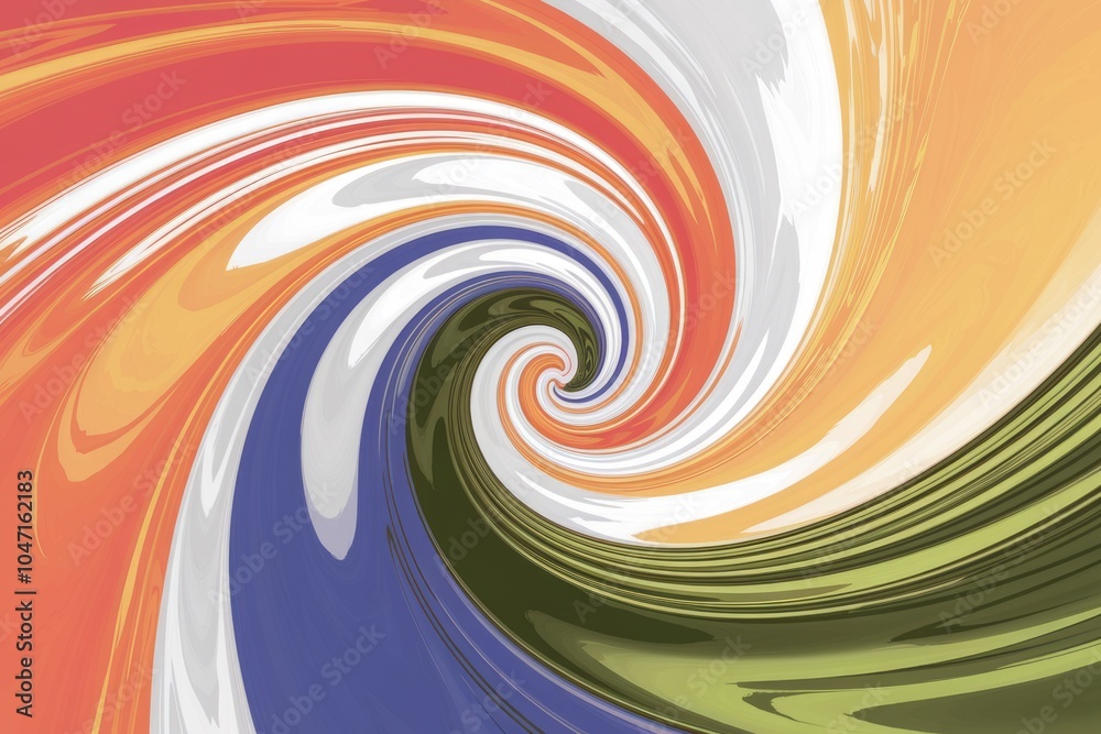 Aufkleber Abstract swirl pattern in vibrant colors  creating a dynamic and mesmerizing visual.