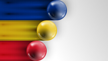 Background flag of Romania graphic and label. Element of impact for the use you want to make of it.