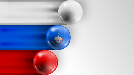 Background flag of Slovenia graphic and label. Element of impact for the use you want to make of it.