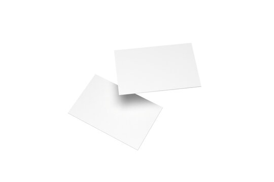 Blank business card mockup