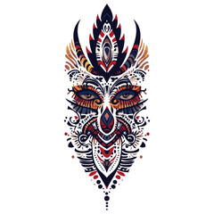 Fototapeta premium Polynesian Tattoo Ornament Design Vector