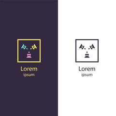 Bold and modern logo with minimalistic arrows in a rectangular frame. Ideal for logistics, direction-oriented services, or brands focusing on movement and progress.