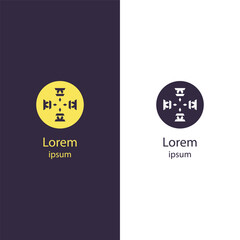 Bold and modern logo with minimalistic arrows in a rectangular frame. Ideal for logistics, direction-oriented services, or brands focusing on movement and progress.