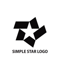Obraz premium simple star logo