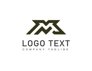 M logo design vector icon