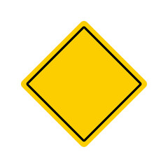 Warning rhombus sign